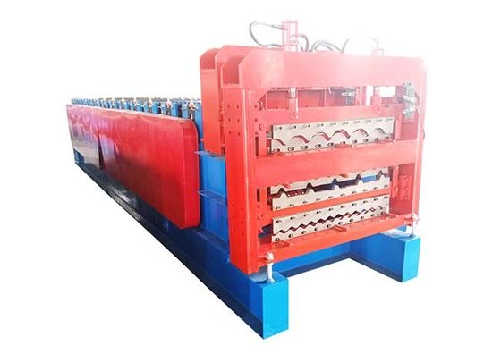 Three Layer Roll Forming Machine for Steel Roof & Wall Sheets Multi Profiles
