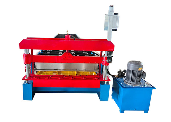 Customized Trapezoidal Steel Sheet Metal Roll Forming Machine For Wall And Roof