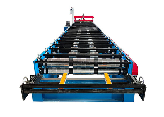 Customized Trapezoidal Steel Sheet Metal Roll Forming Machine For Wall And Roof