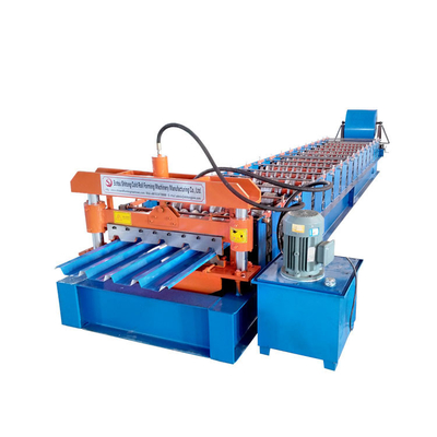 18-20 Steps Steel Roof Panel Roll Forming Machine With PLC Control / Omron Encoder